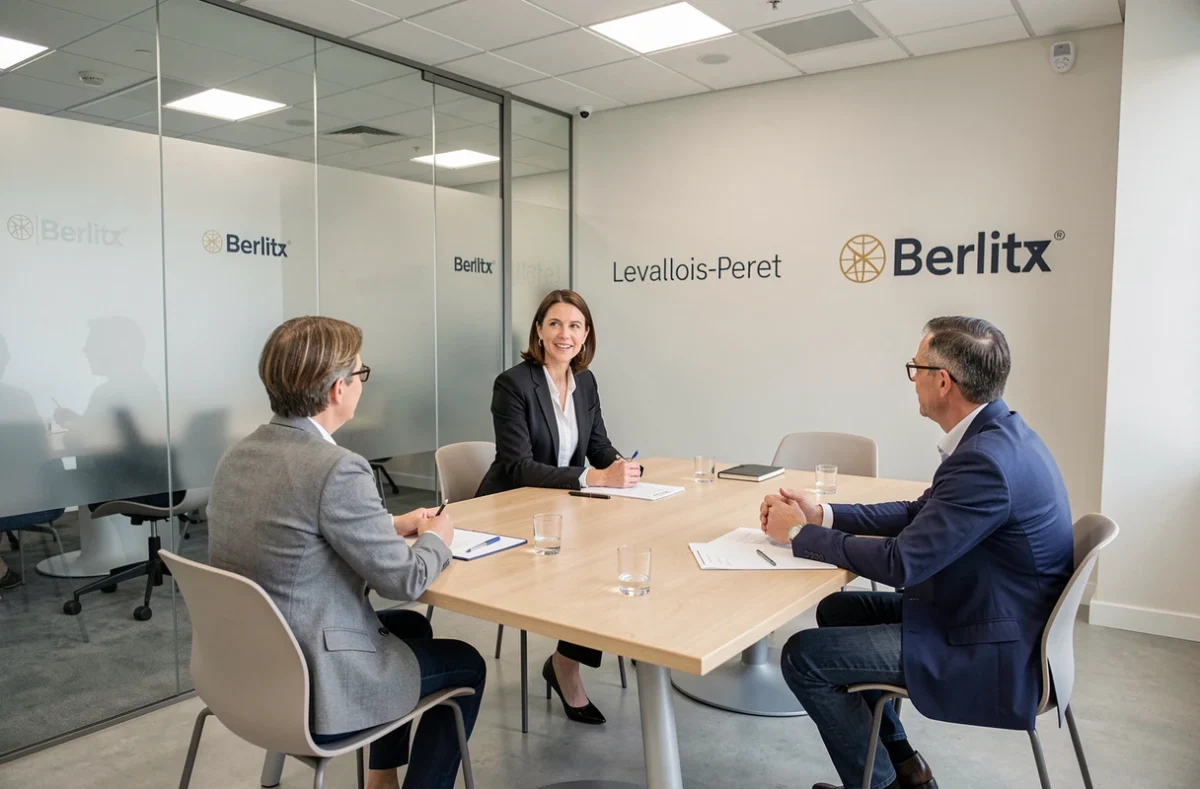 Cours d'anglais par la méthode immersive Berlitz à Levallois-Perret avec professeur certifié